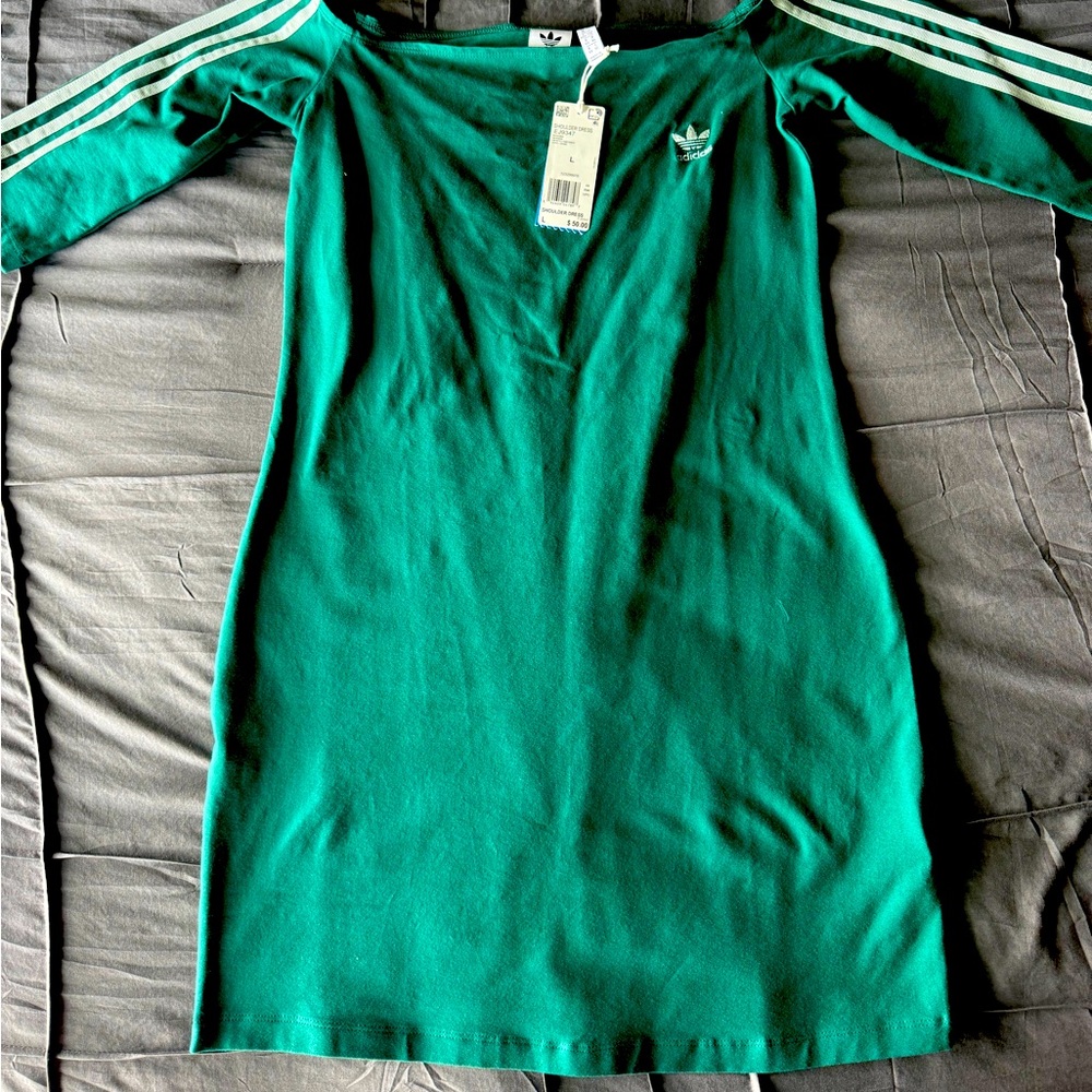 Adidas Teal Shoulder Dress